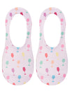 No-Show Liner Socks - Multi-Colored Wine Glasses - Pink