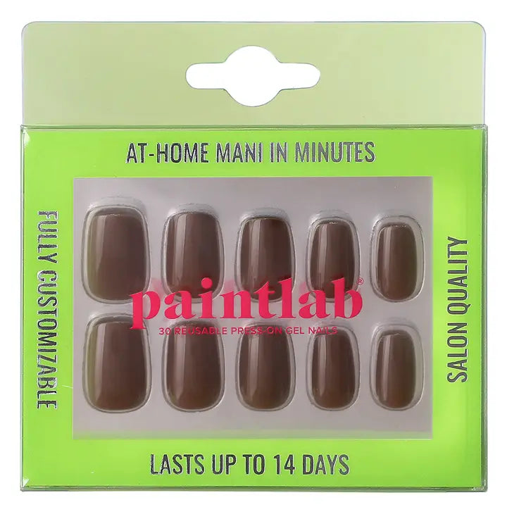 Paintlab Brown Mocha Press-On Nails