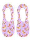 Living Royal No-Show Liner Socks - Butterfly Print - Pink