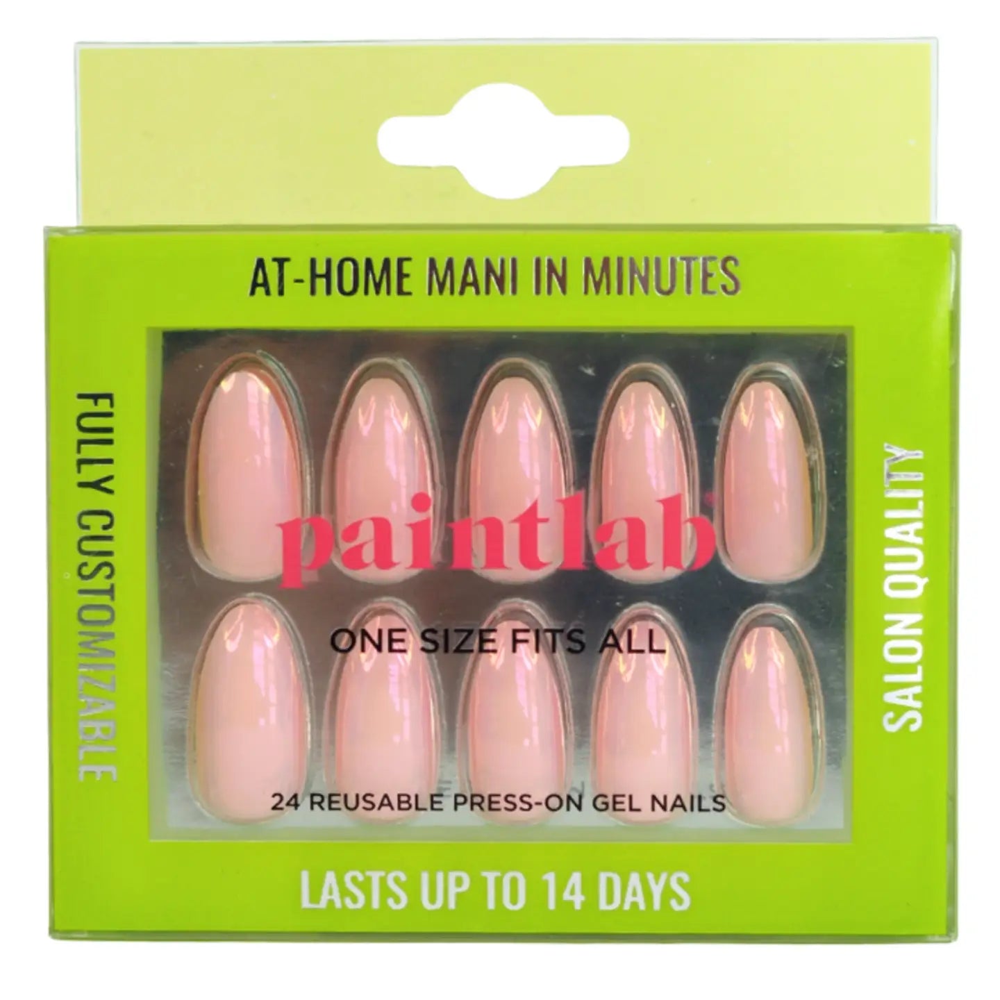 Paintlab Pink Glazed Press-On Nails