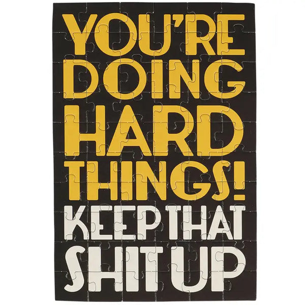 You're Doing Hard Things Puzzle Card
