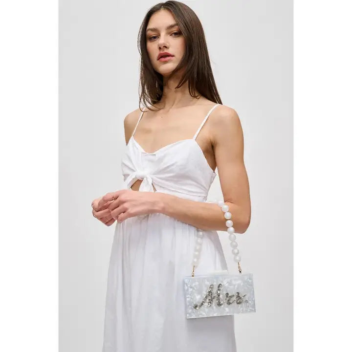 Lotus Wedding Bachelorette Evening Bag