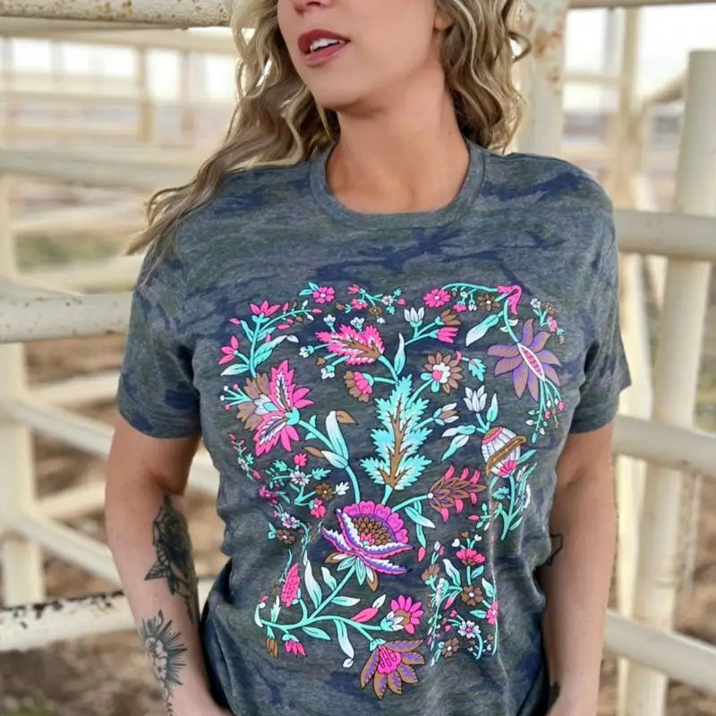 Hidden in the Flowers Graphic Tee