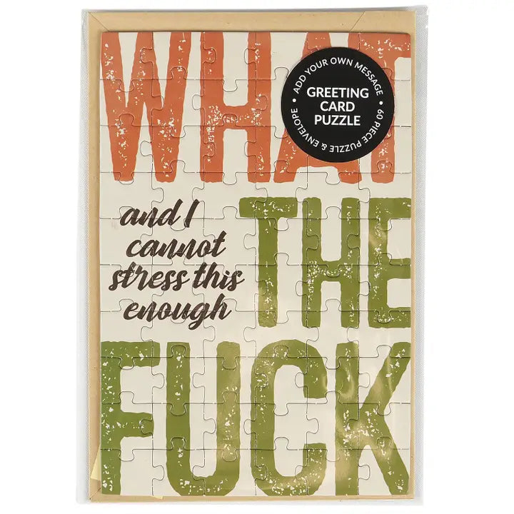 Cannot Stress Puzzle Card