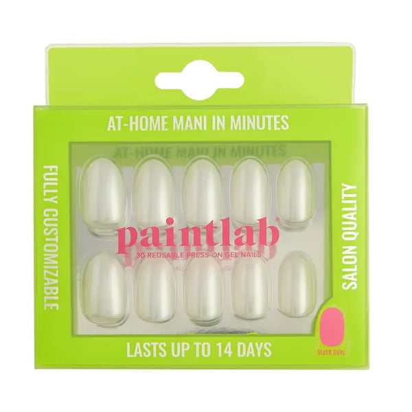 Paint Lab Glossy Glaze Oval Press-On Nails