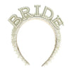Fashion Pearl Rhinestone Pave Bridal Headband