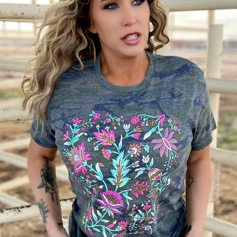 Hidden in the Flowers Graphic Tee