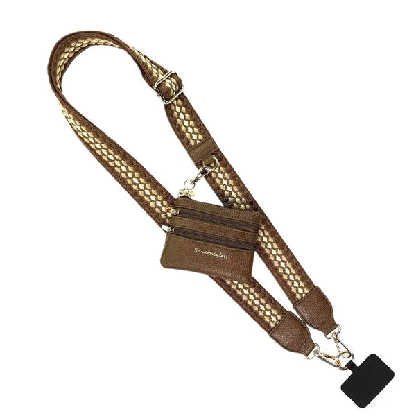 Clip & Go Strap W/Zippered Pouch Fun Dots