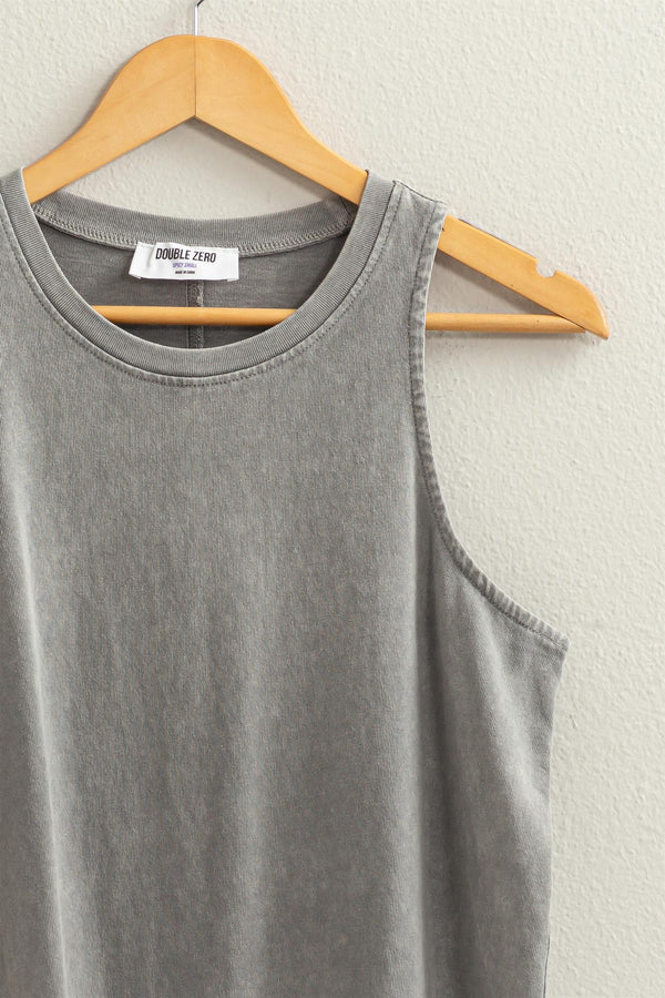 Mineral Washed Sleeveless Top
