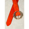 Floral Etched Buckle Belts