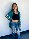 XMAS JULY Crochet Sleeve Cardigan - 4 Colors