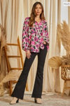 Babydoll printed blouse