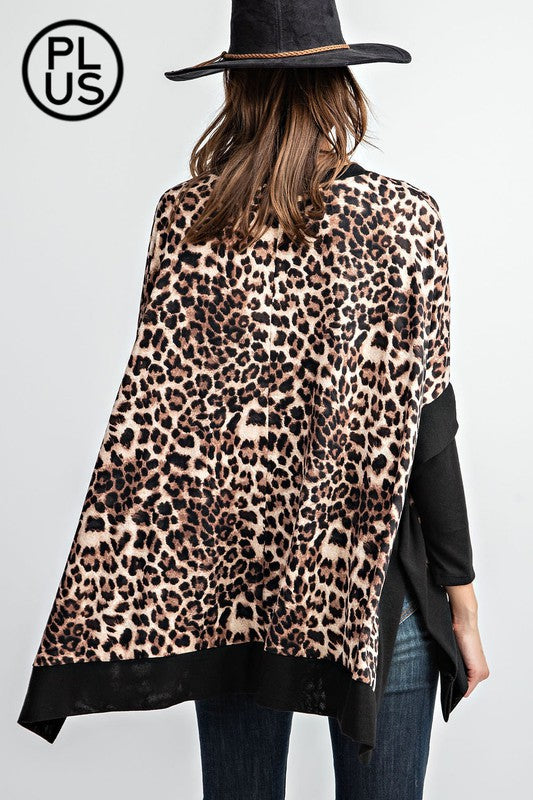 SALE Wild Fun Poncho Top - Curvy