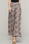 Side Shirring Wide leg Palazzo Pants - Curvy Size - 2 Colors