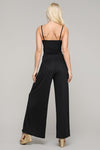 Side Shirring Wide leg Palazzo Pants - Curvy Size - 2 Colors