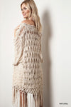 BEST SELLER Crochet Knit Fringe Sweater - 3 Colors