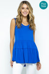 NEW Solid Tiered Tunic - Curvy Size