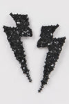Thunder Bolt Rhinestone Earrings