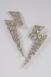 Thunder Bolt Rhinestone Earrings
