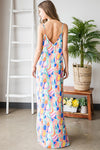 SALE Multi Color Floral Maxi Dress With Pockets