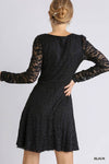 Stretch Lace Fit and Flare Dress
