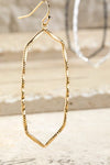Beautiful Luminous Metal Textured earrings - 3 Colors