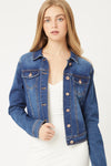 NEW Vintage Distressed Fitted Denim Jacket
