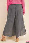 NEW Ruffle Stripe Tie Front Pants - Curvy Size