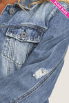 RISEN Relaxed Fit Classic Denim jacket - Curvy Size