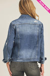 RISEN Relaxed Fit Classic Denim jacket - Curvy Size