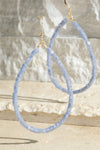 Glass Bead Tear Drop Earrings - 2 colors
