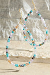 Glass Bead Tear Drop Earrings - 2 colors