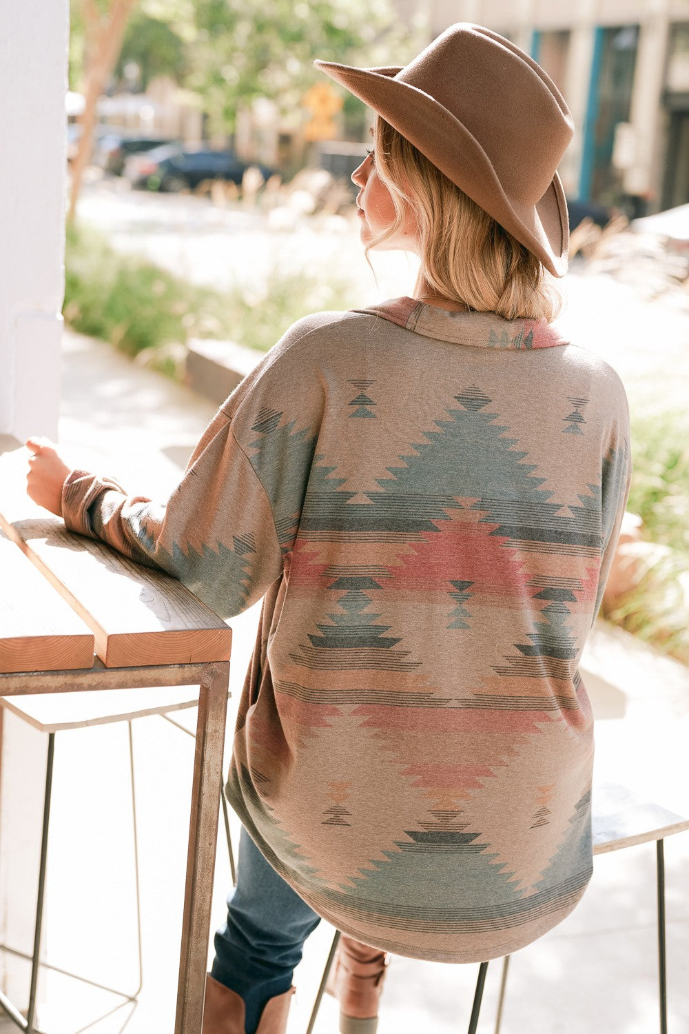 Diamond Aztec Shacket