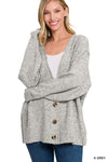 SALE Melange Button Down Cardigan Sweater - 3 Colors