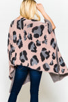 Pink Leopard Sweater Cardigan