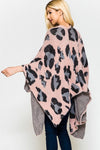 Pink Leopard Sweater Cardigan