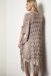 BEST SELLER Crochet Knit Fringe Sweater - 3 Colors