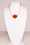 Nicole Necklace - Dark Amber