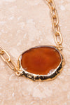 Nicole Necklace - Dark Amber