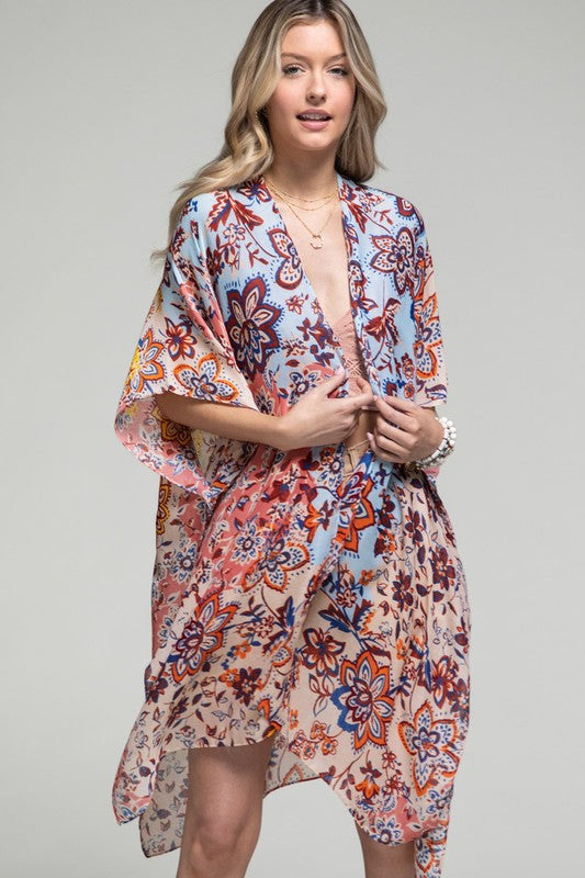 NEW Floral Print Kimono