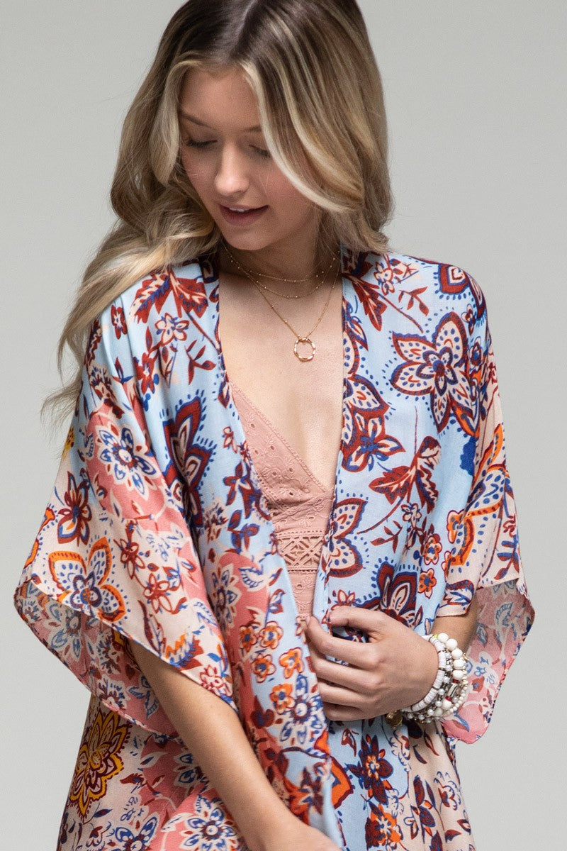 NEW Floral Print Kimono
