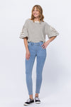 SALE Judy Blue Mid Rise Pull on Skinny Jegging