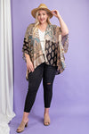 Paisley Print Kimono Curvy Size