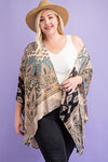 Paisley Print Kimono Curvy Size
