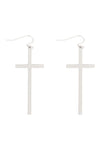 Cross Hook Earrings - 2 Colors