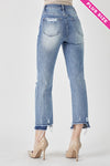 Risen High Rise Crop Straight Leg Jeans - Curvy Size