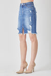 Distressed Pencil Skirt