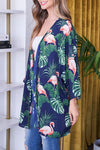 SALE Flamingo N Floral Kimono
