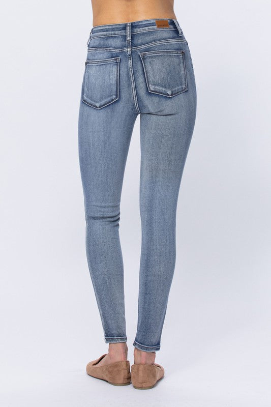 Judy Blue High Rise Heavy Sand Skinny - Curvy Size