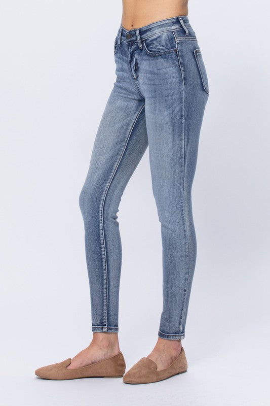 Judy Blue High Rise Heavy Sand Skinny - Curvy Size